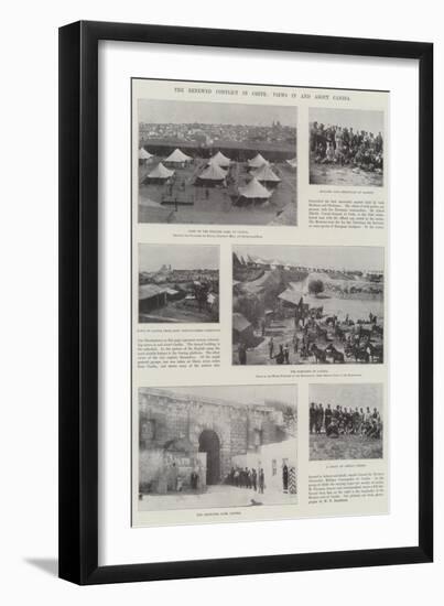 The Renewed Conflict in Crete, Views in and About Candia-null-Framed Giclee Print