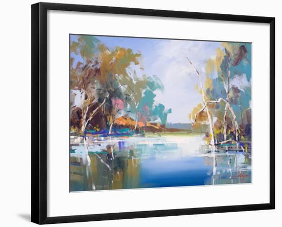 The Renmark Creek-Craig Trewin Penny-Framed Art Print