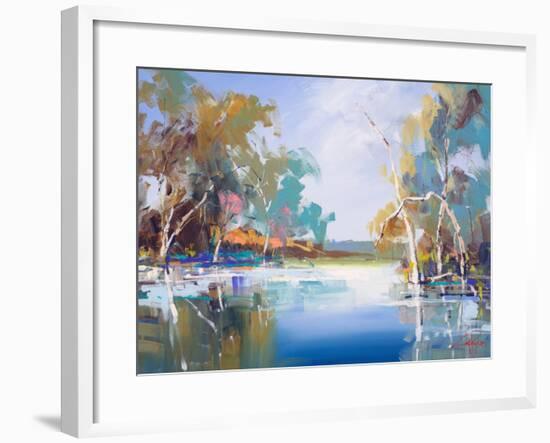 The Renmark Creek-Craig Trewin Penny-Framed Art Print