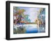 The Renmark Creek-Craig Trewin Penny-Framed Art Print