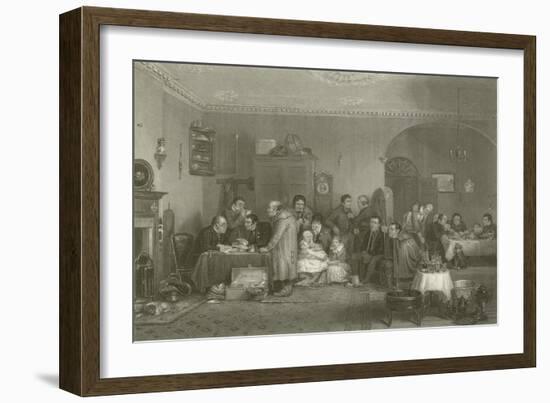 The Rent Day-Sir David Wilkie-Framed Giclee Print