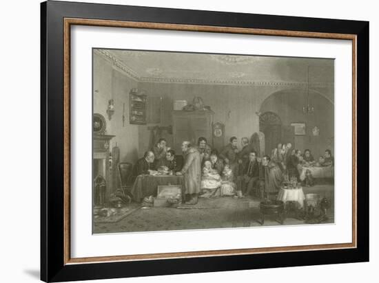 The Rent Day-Sir David Wilkie-Framed Giclee Print