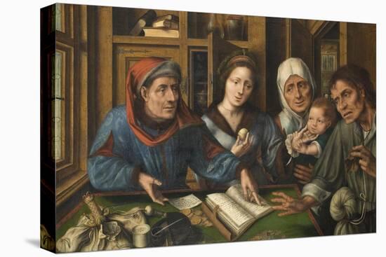 The Rent Receiver's Office, 1514-Jan Massys or Metsys-Stretched Canvas