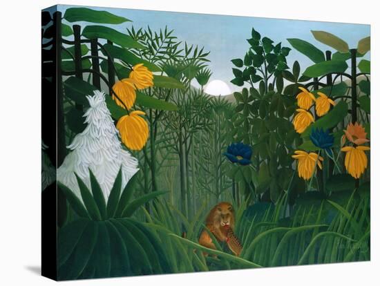 The Repast of the Lion-Henri Rousseau-Stretched Canvas