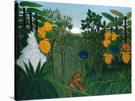 The Repast of the Lion-Henri Rousseau-Stretched Canvas