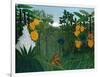 The Repast of the Lion-Henri Rousseau-Framed Art Print