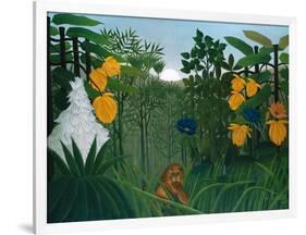 The Repast of the Lion-Henri Rousseau-Framed Art Print