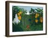 The Repast of the Lion-Henri Rousseau-Framed Art Print