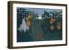 The Repast of the Lion-Henri JF Rousseau-Framed Giclee Print