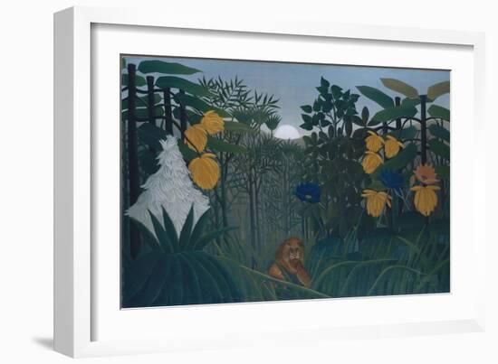 The Repast of the Lion-Henri JF Rousseau-Framed Giclee Print