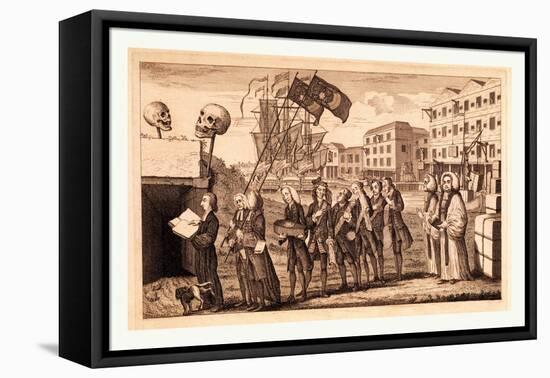 The Repeal or the Funeral of Miss Ame=Stamp-null-Framed Stretched Canvas