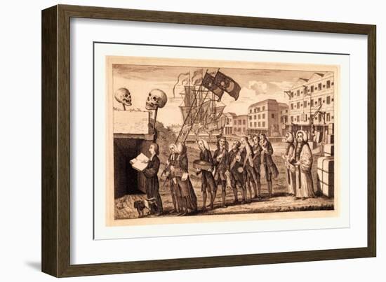 The Repeal or the Funeral of Miss Ame=Stamp-null-Framed Giclee Print