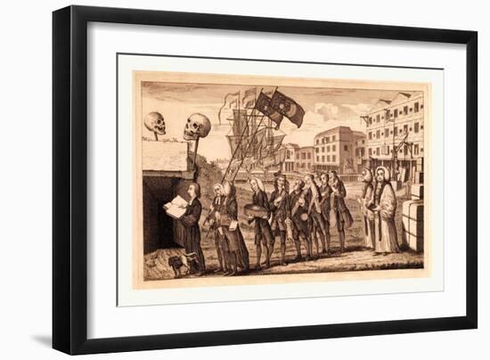 The Repeal or the Funeral of Miss Ame=Stamp-null-Framed Giclee Print