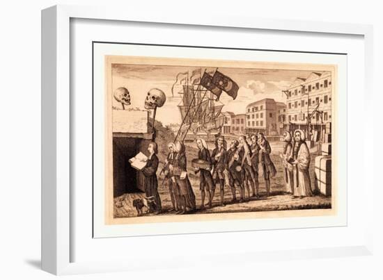 The Repeal or the Funeral of Miss Ame=Stamp-null-Framed Giclee Print