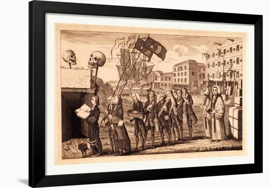 The Repeal or the Funeral of Miss Ame=Stamp-null-Framed Giclee Print