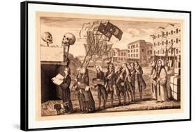 The Repeal or the Funeral of Miss Ame=Stamp-null-Framed Stretched Canvas