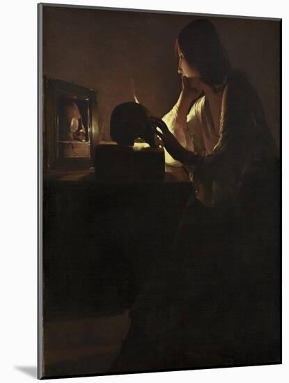 The Repentant Magdalen, 1635-40-Georges de la Tour-Mounted Giclee Print