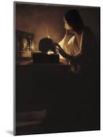 The Repentant Magdalen-Georges de La Tour-Mounted Art Print