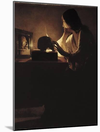 The Repentant Magdalen-Georges de La Tour-Mounted Art Print