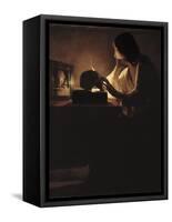 The Repentant Magdalen-Georges de La Tour-Framed Stretched Canvas