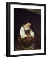 The Repentant Magdalene-Caravaggio-Framed Giclee Print