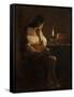 The Repentant Mary Magdalene-Georges de La Tour-Framed Stretched Canvas