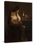 The Repentant Mary Magdalene-Georges de La Tour-Stretched Canvas