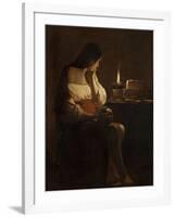 The Repentant Mary Magdalene-Georges de La Tour-Framed Giclee Print