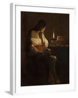 The Repentant Mary Magdalene-Georges de La Tour-Framed Giclee Print