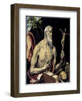 The Repentant Saint Jerome-El Greco-Framed Giclee Print