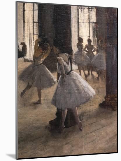 The Repetition at the Home of Dance (detail). 1873-1875. Oil on canvas.-Edgar Degas-Mounted Giclee Print