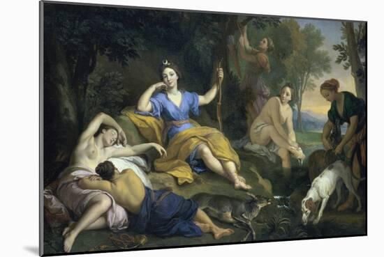 The Repose of Diana-Louis de Boulogne-Mounted Giclee Print
