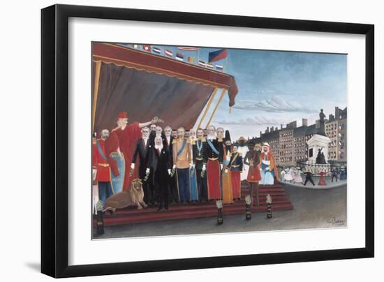 The Representatives of Foreign Powers Coming to Greet the Republic as a Sign of Peace-Henri Rousseau-Framed Art Print