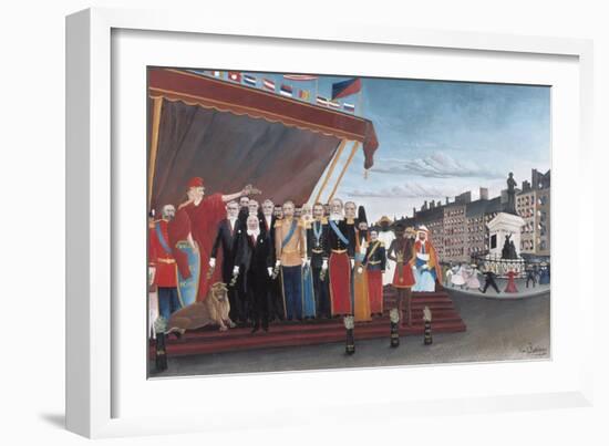 The Representatives of Foreign Powers Coming to Greet the Republic as a Sign of Peace-Henri Rousseau-Framed Art Print