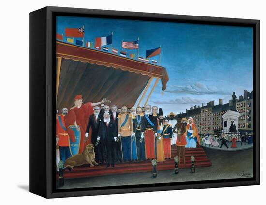 The Representatives of Foreign Powers Coming to Salute the Republic, 1907-Henri Rousseau-Framed Stretched Canvas