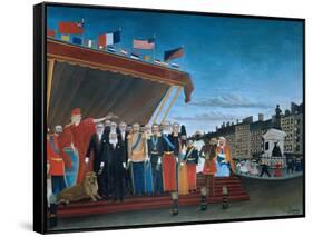 The Representatives of Foreign Powers Coming to Salute the Republic, 1907-Henri Rousseau-Framed Stretched Canvas
