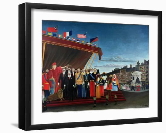 The Representatives of Foreign Powers Coming to Salute the Republic as a Sign of Peace, 1907-Henri Rousseau-Framed Giclee Print