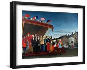 The Representatives of Foreign Powers Coming to Salute the Republic as a Sign of Peace, 1907-Henri Rousseau-Framed Giclee Print