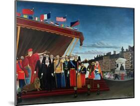 The Representatives of Foreign Powers Coming to Salute the Republic as a Sign of Peace, 1907-Henri Rousseau-Mounted Giclee Print