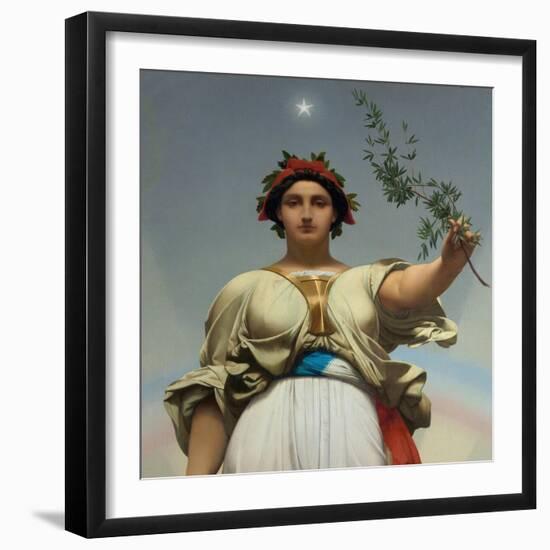 The Republic by Gerome Jean Leon (1824 - 1904) (Allegory - 1848); Mairie Des Lilas-Jean Leon Gerome-Framed Giclee Print