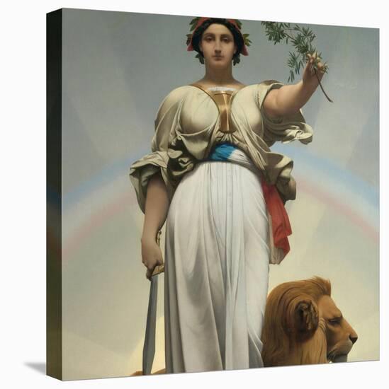 The Republic by Gerome Jean Leon (1824 - 1904) (Allegory - 1848); Mairie Des Lilas-Jean Leon Gerome-Stretched Canvas