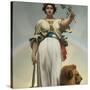 The Republic by Gerome Jean Leon (1824 - 1904) (Allegory - 1848); Mairie Des Lilas-Jean Leon Gerome-Stretched Canvas