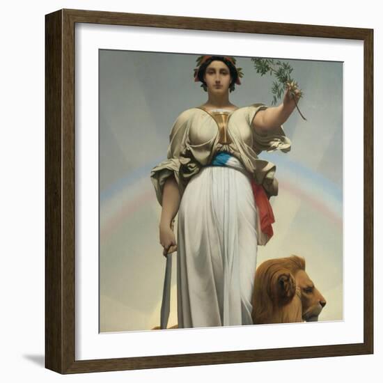 The Republic by Gerome Jean Leon (1824 - 1904) (Allegory - 1848); Mairie Des Lilas-Jean Leon Gerome-Framed Giclee Print