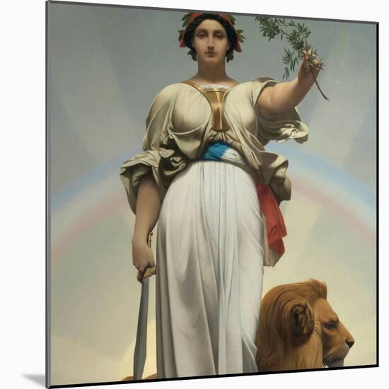 The Republic by Gerome Jean Leon (1824 - 1904) (Allegory - 1848); Mairie Des Lilas-Jean Leon Gerome-Mounted Giclee Print