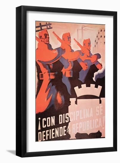The Republic Is Defended with Discipline-Parrilla-Framed Art Print