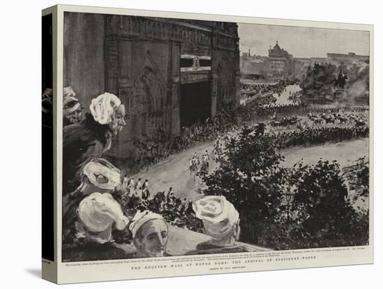 The Requiem Mass at Notre Dame, the Arrival of President Faure-Charles Paul Renouard-Stretched Canvas