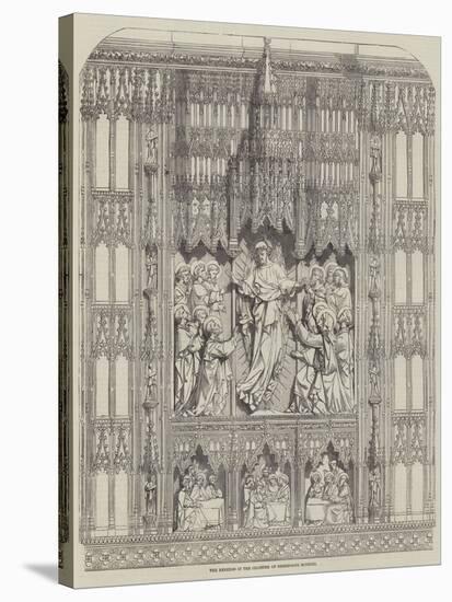 The Reredos in the Cloister of Sherborne Minster-null-Stretched Canvas