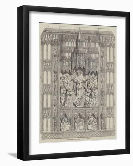 The Reredos in the Cloister of Sherborne Minster-null-Framed Giclee Print