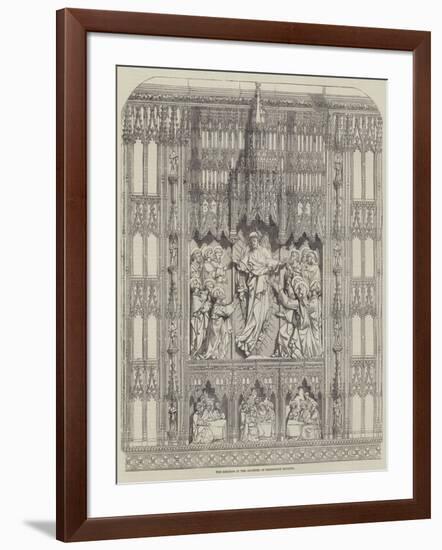 The Reredos in the Cloister of Sherborne Minster-null-Framed Giclee Print