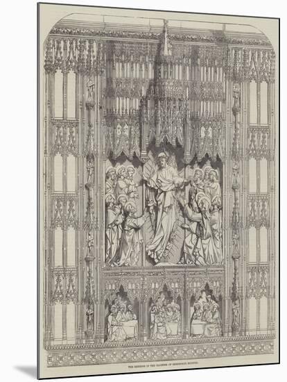 The Reredos in the Cloister of Sherborne Minster-null-Mounted Giclee Print